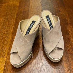 Sergio Rossi Espadrille Wedges